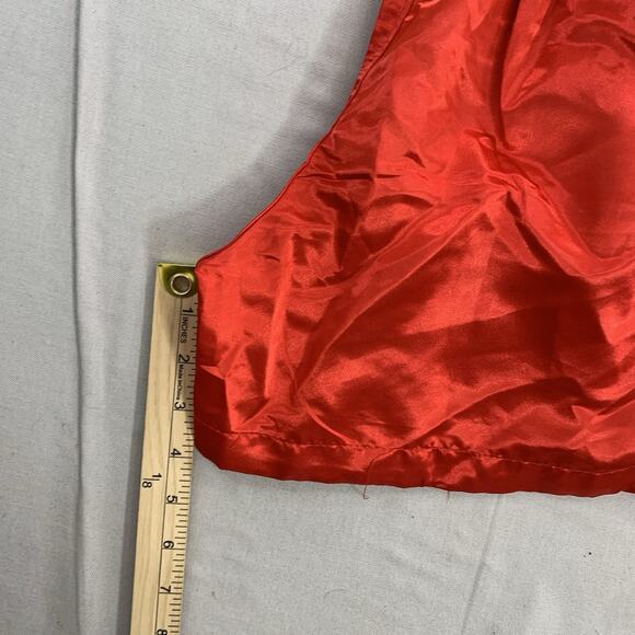 Thai Boxing Shorts Satin Red & Blue Adult Size L - Picture 7 of 7